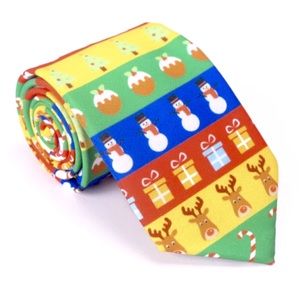 Multicolor Christmas Tie